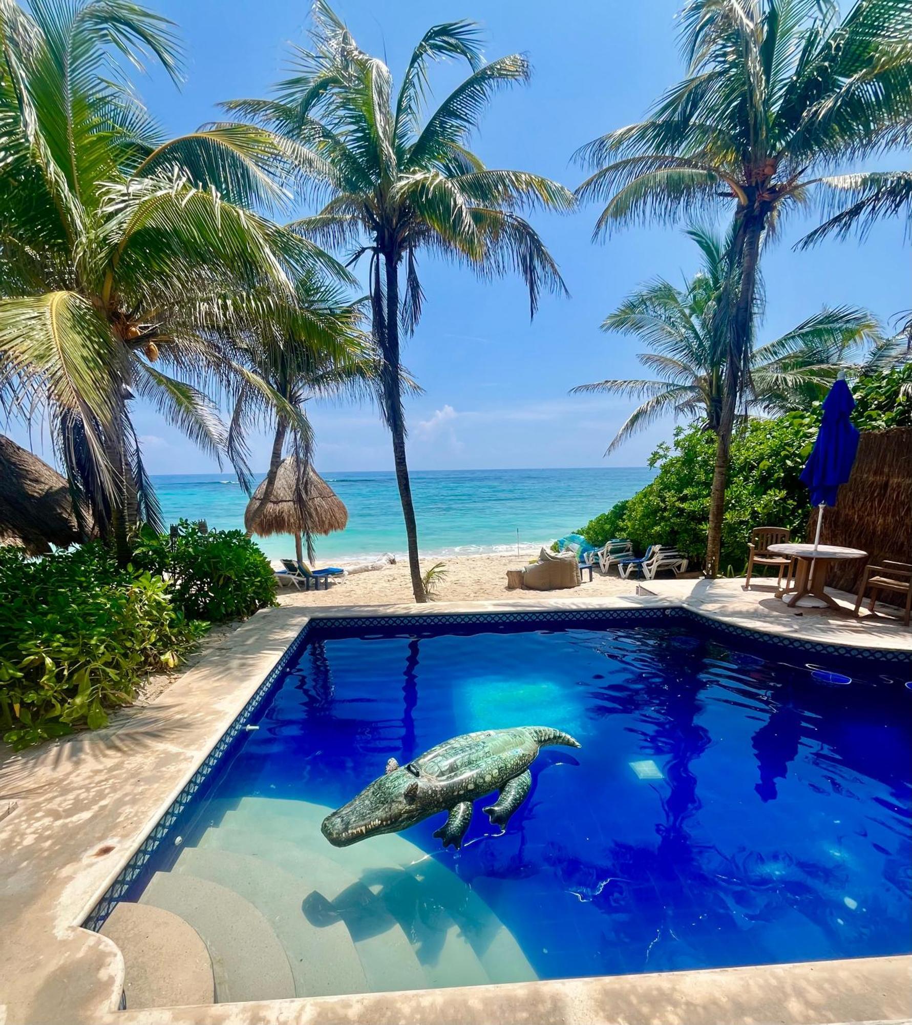 Beachfront Hammock Heaven Akumal Εξωτερικό φωτογραφία