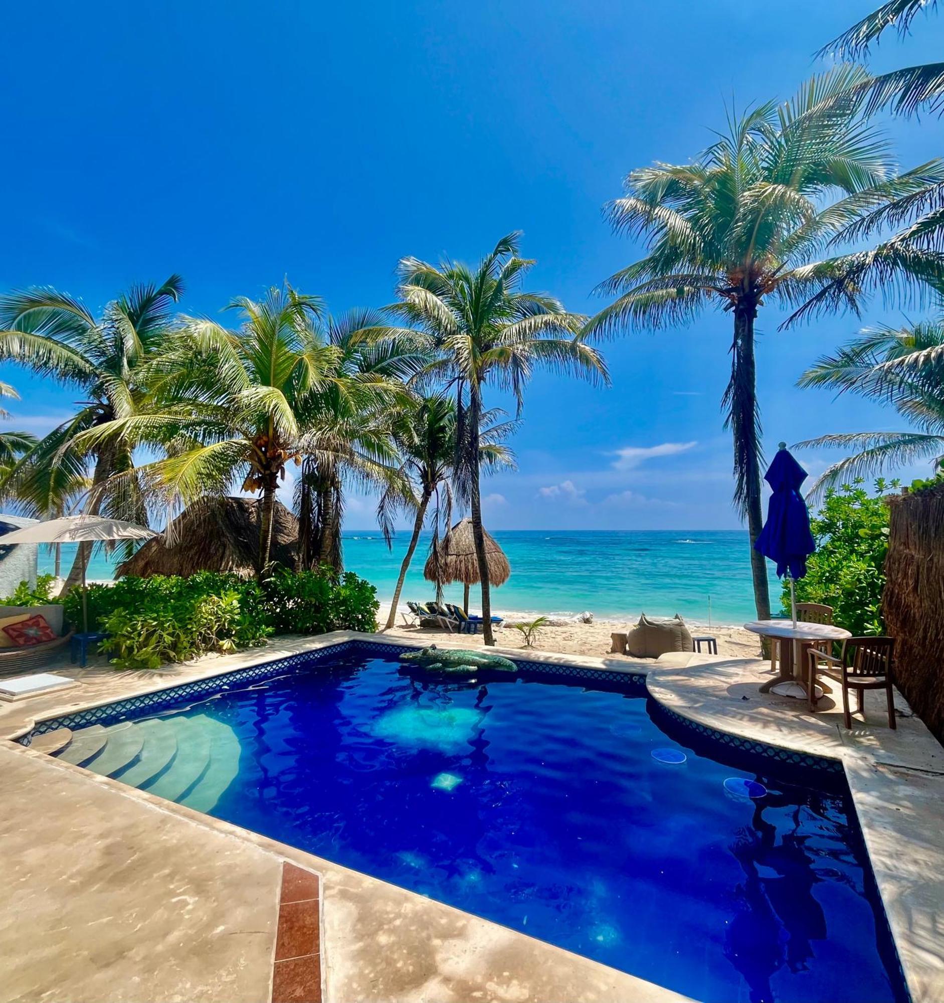 Beachfront Hammock Heaven Akumal Εξωτερικό φωτογραφία